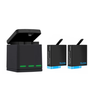 Telesin Box three-channel charger for GoPro Hero 5/6/7/8 + 2 batteries (GP-BNC-801)