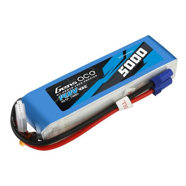 Gens Ace 5000mAh 14.8V 45C 4S1P battery — изображение 2