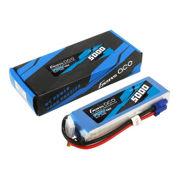 Gens Ace 5000mAh 14.8V 45C 4S1P battery — изображение 5