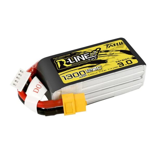 Tattu R-Line Version 3.0 1300mAh 14.8V 120C 4S1P XT60 battery - Image 2