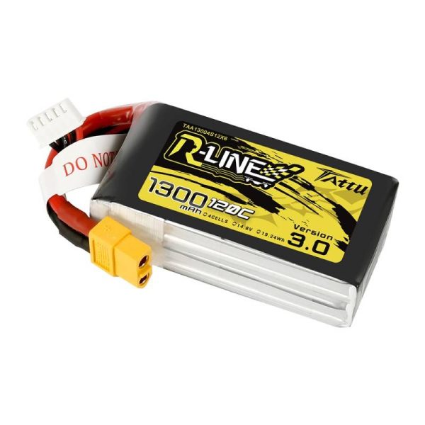 Tattu R-Line Version 3.0 1300mAh 14.8V 120C 4S1P XT60 battery - Image 3