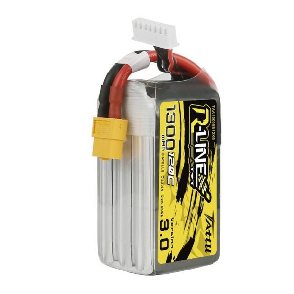 Tattu R-Line Version 3.0 1300mAh 22.2V 120C 6S1P XT60 battery - Image 4