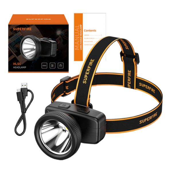 Headlight Superfire HL55, 150lm, USB-C - Image 2
