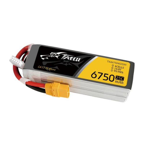 Battery Tattu 6750mAh 14.8V 25C 4S1P XT90 - Image 2