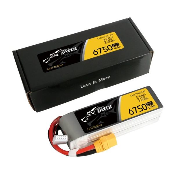 Battery Tattu 6750mAh 14.8V 25C 4S1P XT90 - Image 5