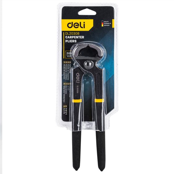 Carpenter’s Pincers 8" Deli Tools EDL20308 (black) - Image 5