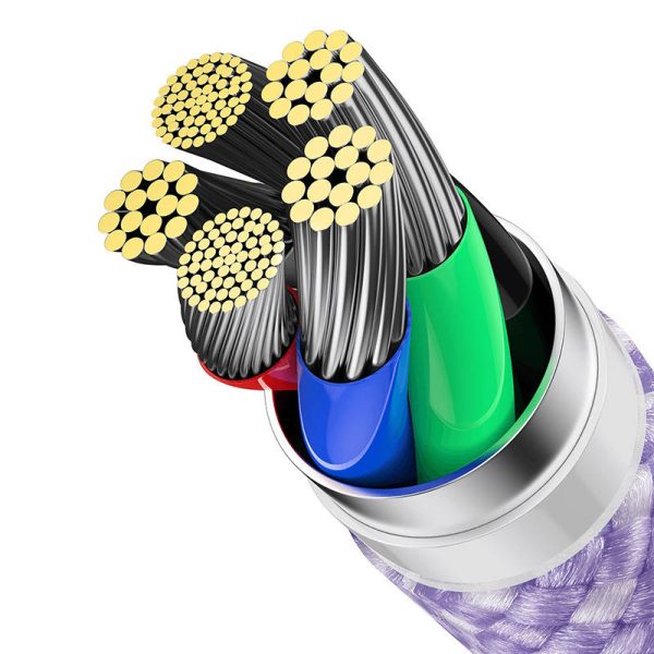 USB-C cable for Lightning Baseus Dynamic Series, 20W, 2m (purple) - Image 6