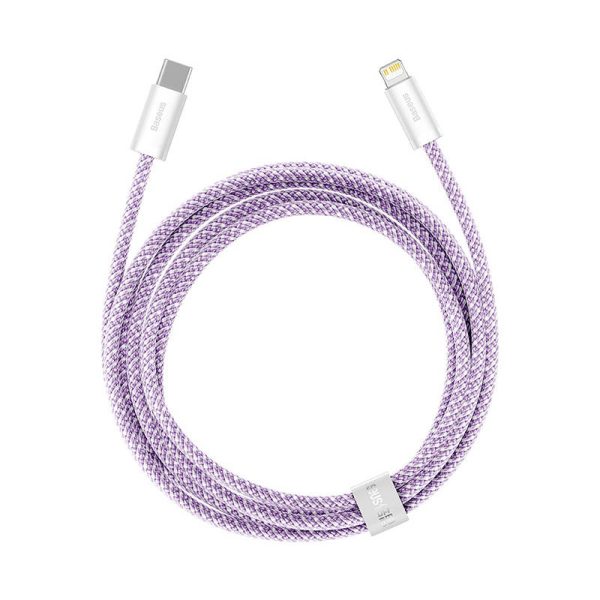 USB-C cable for Lightning Baseus Dynamic Series, 20W, 2m (purple) - Image 3