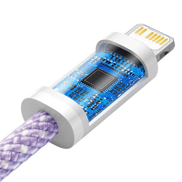 USB-C cable for Lightning Baseus Dynamic Series, 20W, 2m (purple) - Image 5