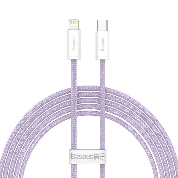 USB-C cable for Lightning Baseus Dynamic Series, 20W, 2m (purple) - Image 2