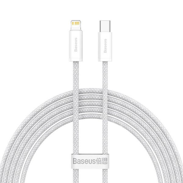 USB-C cable for Lightning Baseus Dynamic Series, 20W, 2m (white) - Image 2