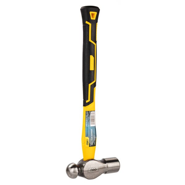 Ball Pein Hammer Deli Tools EDL443024, 0.68kg (yellow) - Image 3