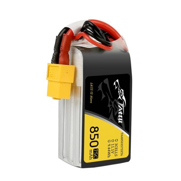 Battery  Tattu 850mAh 11.1V 75C 3S1P Konektor XT60 - Image 3