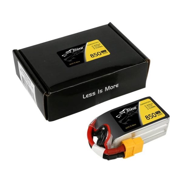 Battery  Tattu 850mAh 11.1V 75C 3S1P Konektor XT60 - Image 5