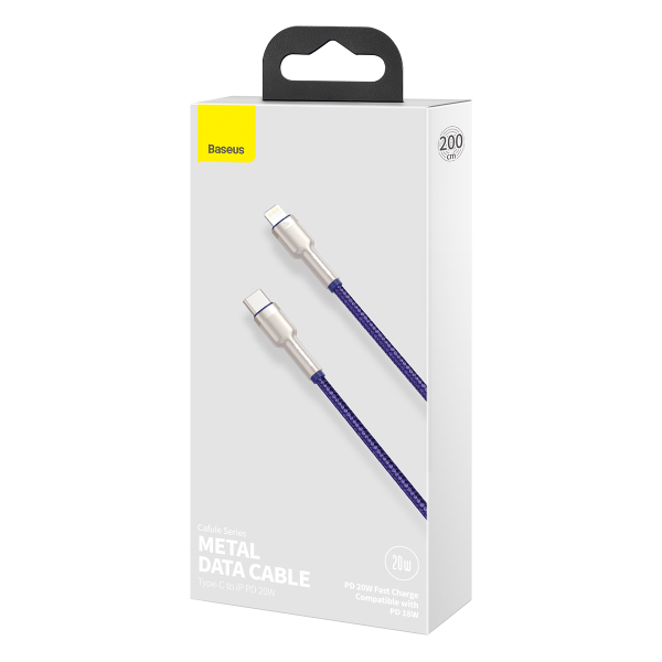 Baseus Cafule Series USB-C cable for Lightning, 20W, 2m (purple) - Image 3