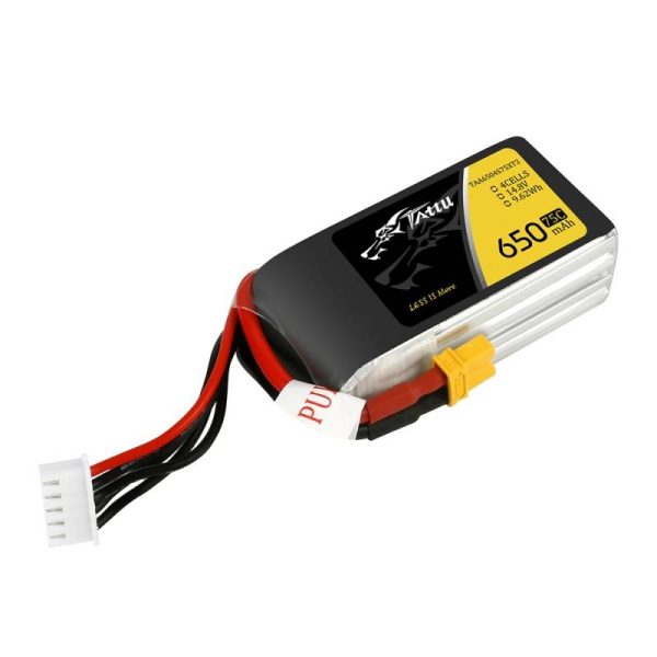 Battery Tattu 650mAh 14.8V 75C 4S1P XT30 - Image 2