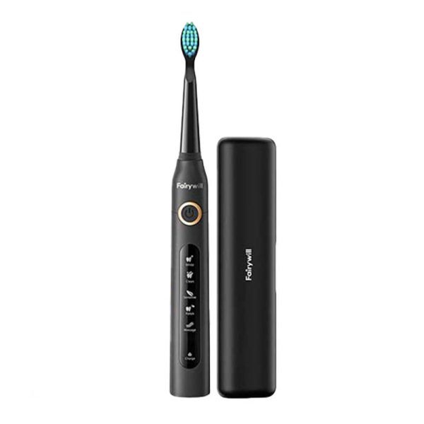 Sonic toothbrush with head set and case FairyWill FW-507 Plus (Black) - Image 2