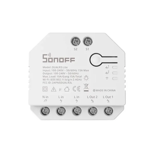 Smart Wi-Fi switch WiFi Sonoff Dual R3 Lite - Image 3