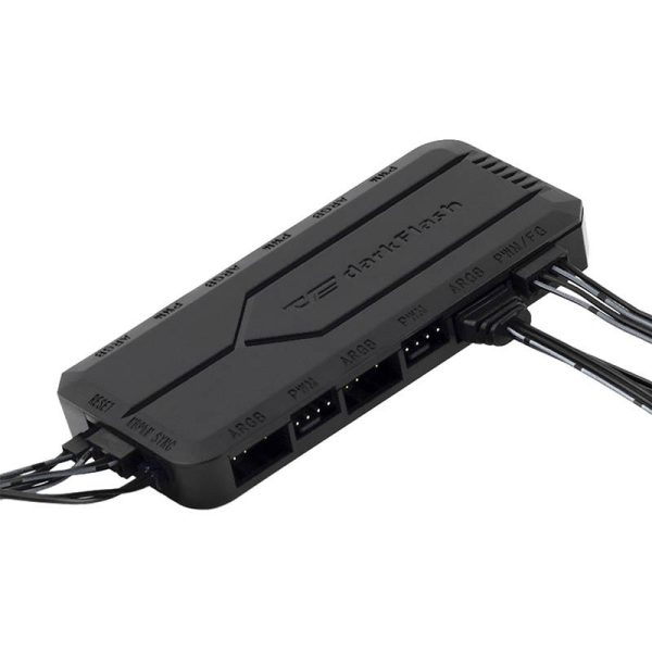 Fan control box for computer Darkflash RC2 RGB PWM + remote controller (black) - Image 3