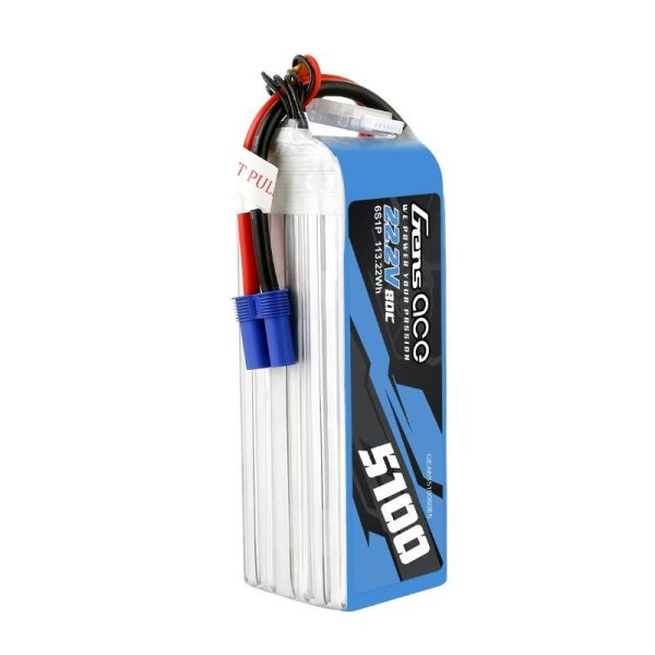 Battery GensAce 5100mAh 22.2V 80C 6S1P EC5 - Image 5
