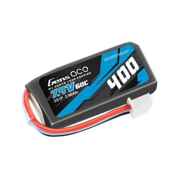 Battery Gens Ace 400mAh 7.4V 60C 2S1P JST - Image 2