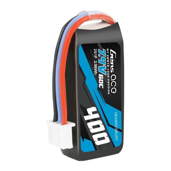 Battery Gens Ace 400mAh 7.4V 60C 2S1P JST - Image 3