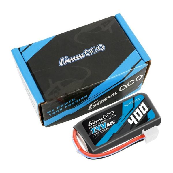 Battery Gens Ace 400mAh 7.4V 60C 2S1P JST - Image 5