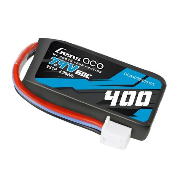 Battery Gens Ace 400mAh 7.4V 60C 2S1P JST - Image 4