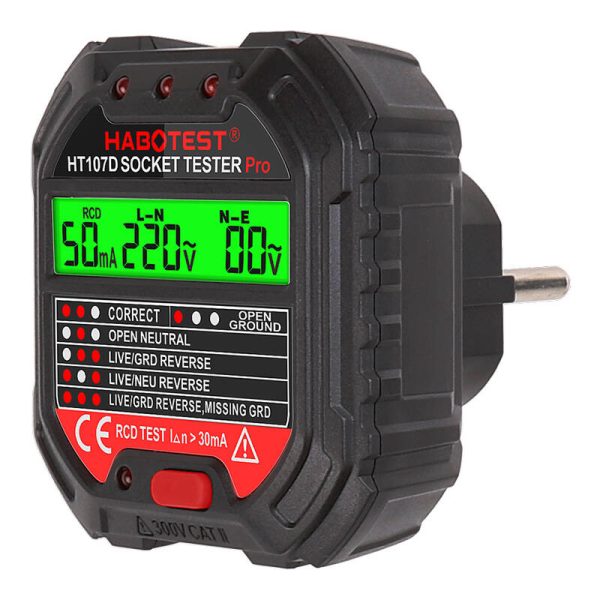 Socket tester with digital display Habotest HT107D - Image 2