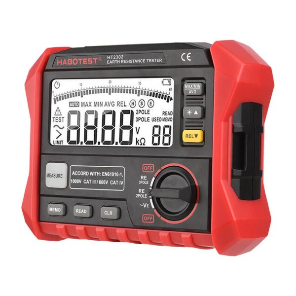 Habotest HT2302 Digital Earth Resistance Tester - Image 2