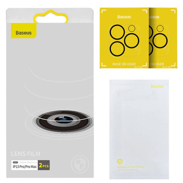 Baseus Camera Lens Film for iPhone 13 Pro / 13 Pro Max (2pcs) - Image 4