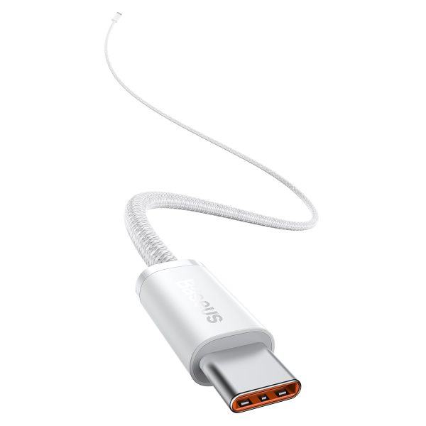 Cable USB-C to USB-C Baseus, 100W, 1m (white) - Image 4