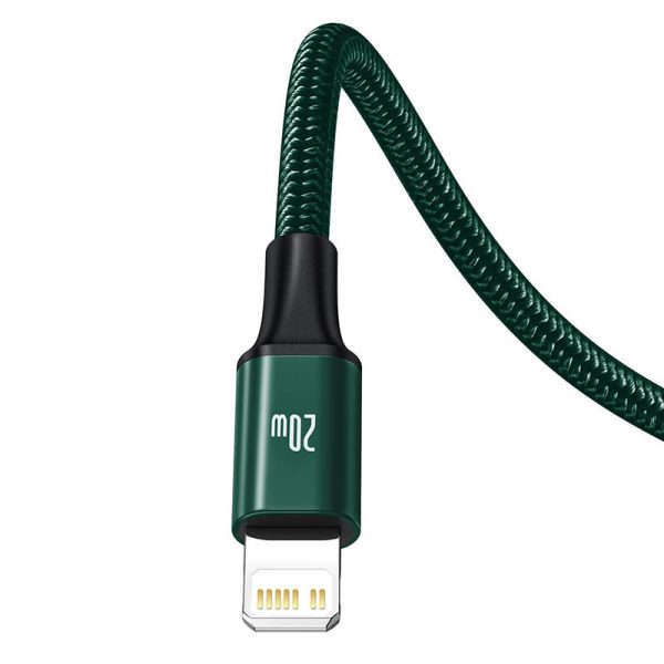 Baseus Rapid Series 3-in-1 cable USB-C For M+L+T 20W 1.5m (Green ) - Image 6