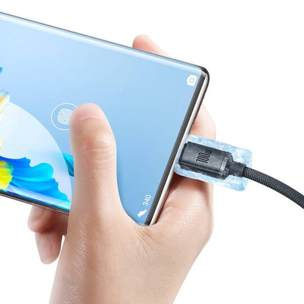 Baseus Crystal Shine cable USB to USB-C, 100W, 2m (black) - Image 3