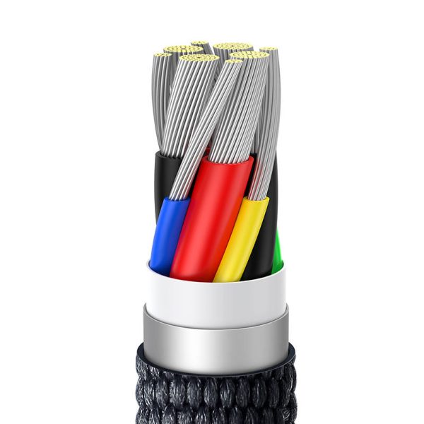 Baseus Crystal Shine cable USB-C to USB-C, 100W, 1.2m (black) - Image 4