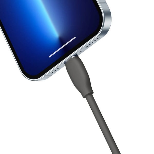 Baseus Jelly  cable USB-C to Lightning, 20W, 1,2m (black) - Image 3