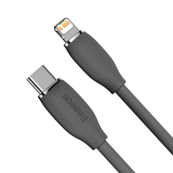 Baseus Jelly  cable USB-C to Lightning, 20W, 1,2m (black) - Image 6