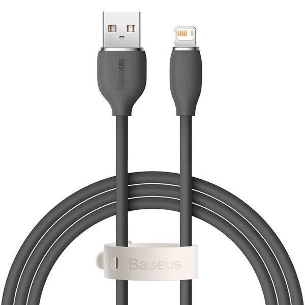 Baseus Jelly  cable USB to Lightning, 2,4A, 1,2m (black) - Image 2