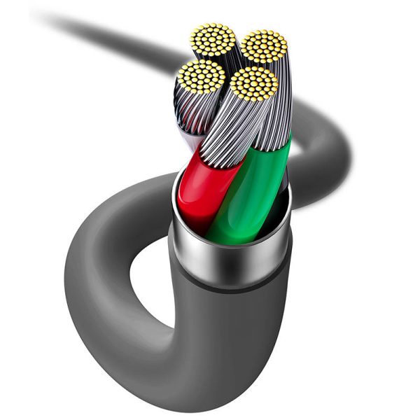 Baseus Jelly  cable USB to Lightning, 2,4A, 1,2m (black) - Image 6