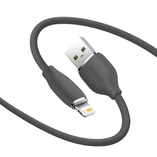 Baseus Jelly  cable USB to Lightning, 2,4A, 1,2m (black) - Image 4