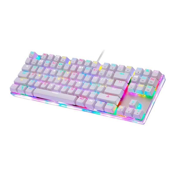Mechanical gaming keyboard Motospeed K87S RGB (white) - Image 2
