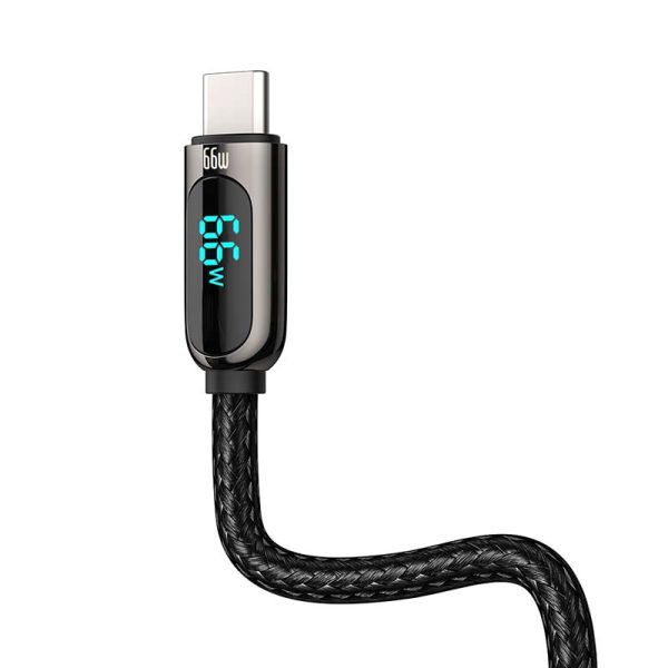 Baseus Display Cable USB to Type-C, 66W, 1m (black) - Image 3
