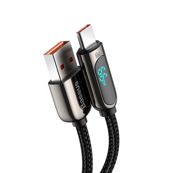 Baseus Display Cable USB to Type-C, 66W, 1m (black) - Image 2
