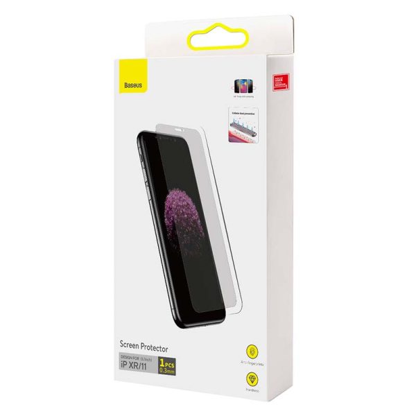 Baseus 0.3mm Full-screen and Full-glass Tempered Glass (1pcs pack) for iPhone XR/11 6.1 inch - Image 6