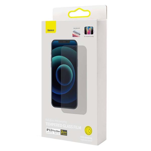 Baseus Tempered Glass 0.3mm (6.7inch) for iPhone 12 Pro Max (2pcs) - Image 6