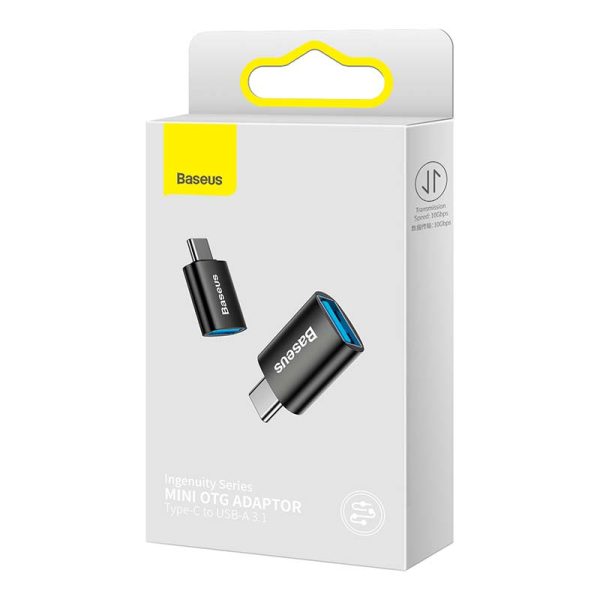 Baseus Ingenuity USB-C to USB-A adapter OTG (Black) - Image 5