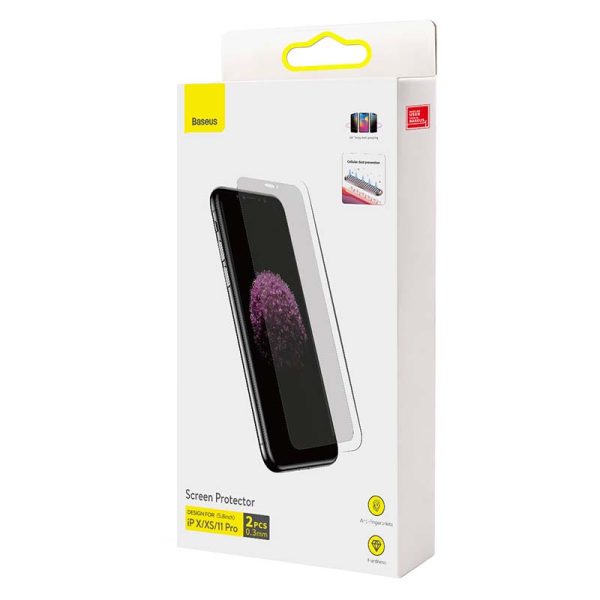 Baseus 0.3mm Screen Protector (2pcs pack) for iPhone X/XS/11 Pro 5.8inch - Image 6