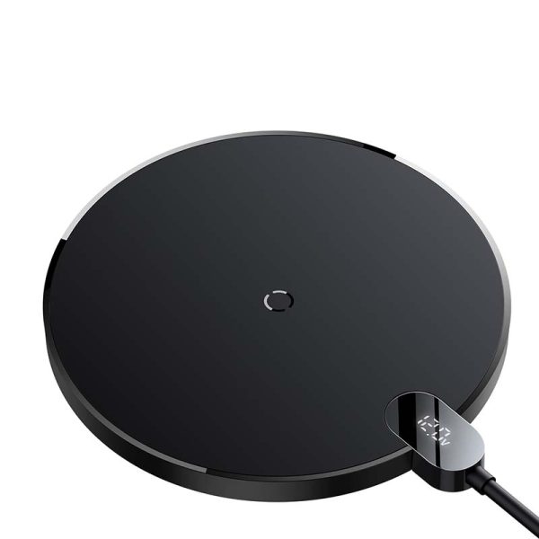 Inductive wireless charger Baseus Digital LED  15W (black) - Image 6