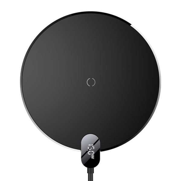Inductive wireless charger Baseus Digital LED  15W (black) - Image 2
