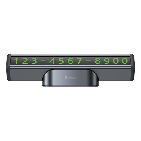 Baseus Square Bar Temporary Parking Number Plate (Black) - Image 4